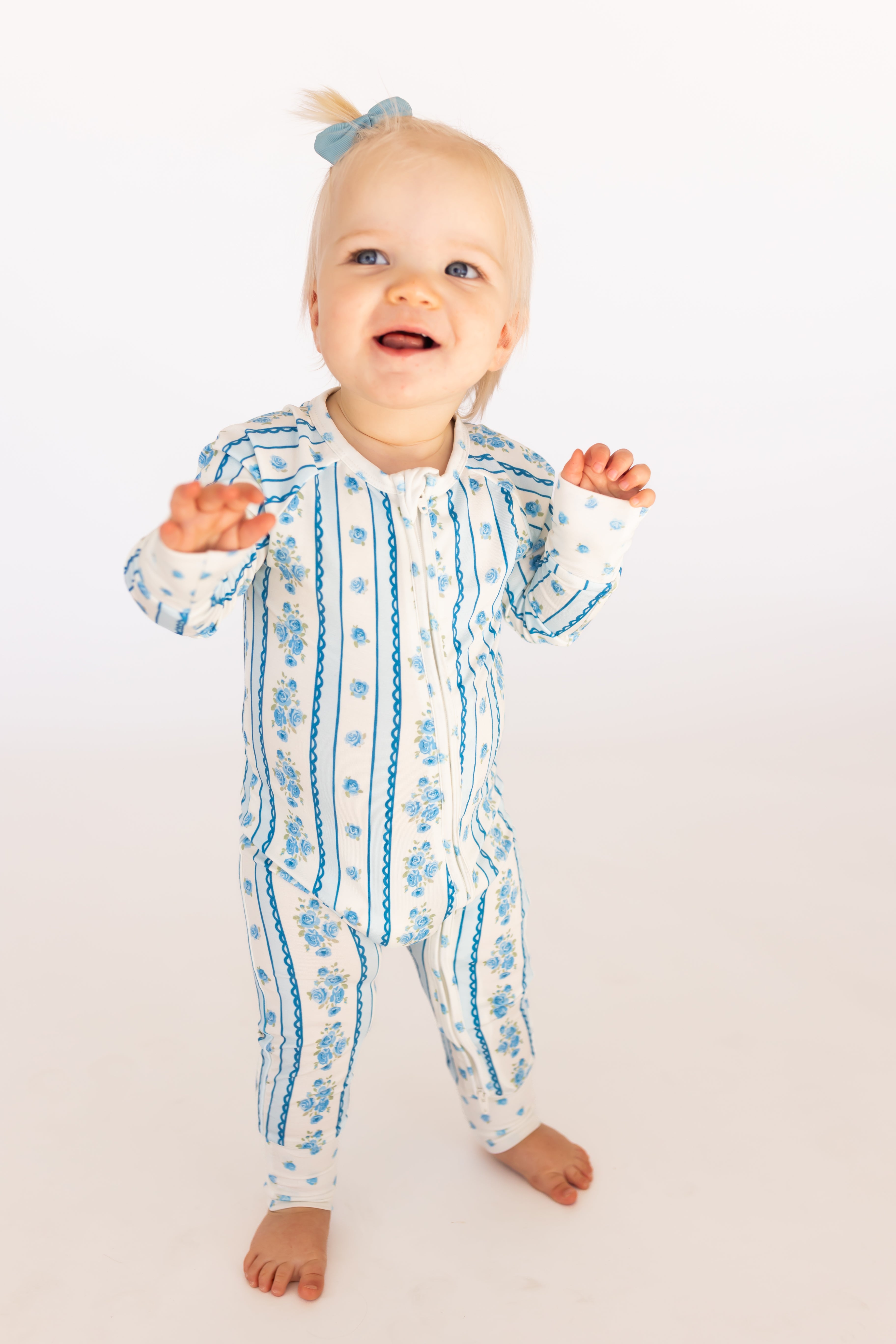 IN MY JAMMERS Forever Blooming Zipper Romper