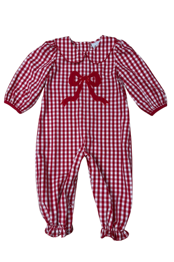 DELANEY Bow Front Pleat Romper