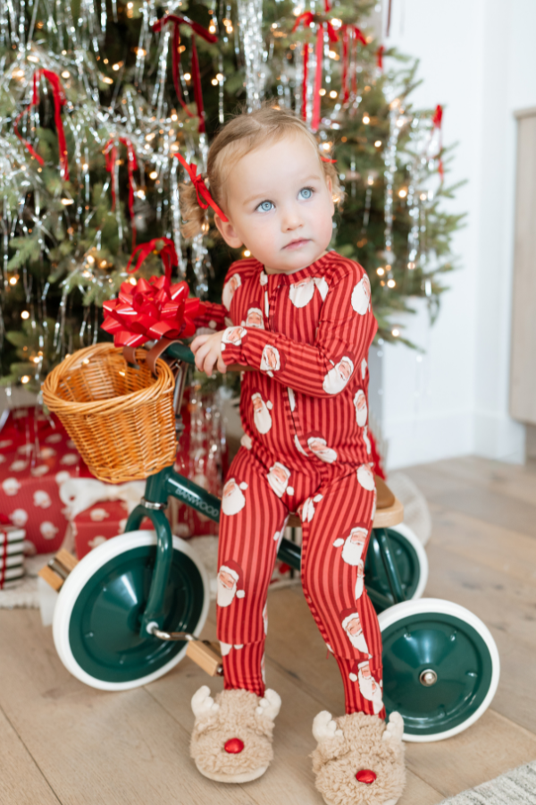 in my jammers Santa Zipper Romper