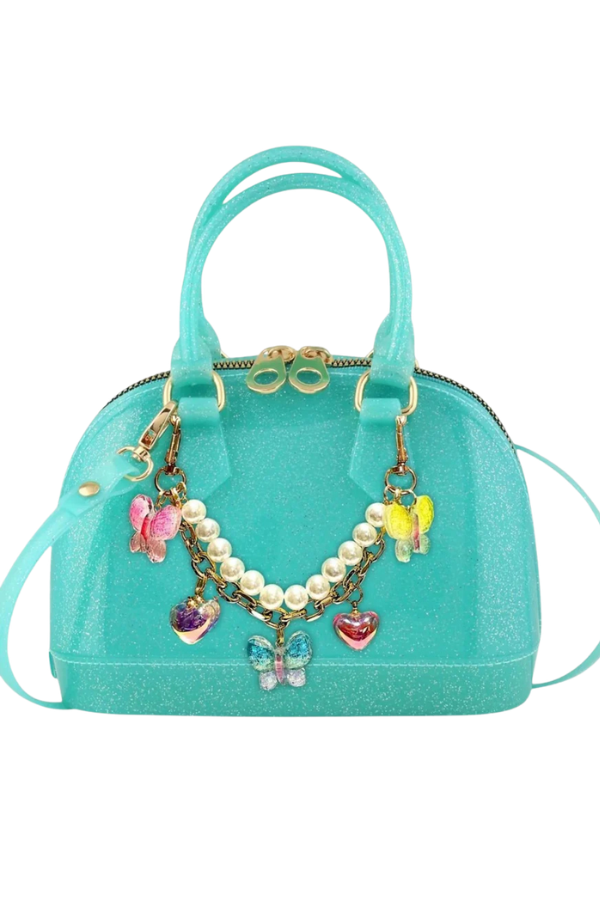 carrying kind Aqua Sparkle Purse Butterfly Besties