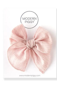 Petite Party Bow Nylon Headband | Cherry Blossom