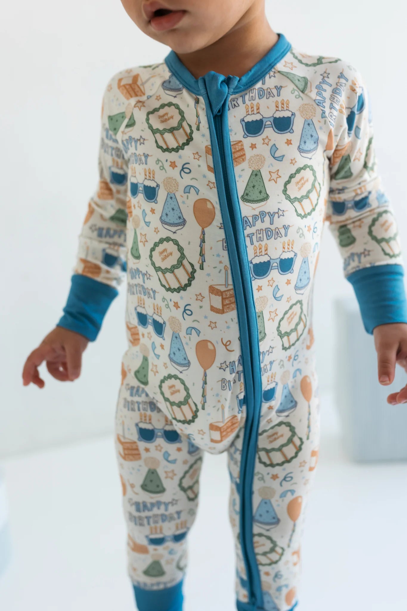 In My Jammers Birthday Boy Zipper Romper