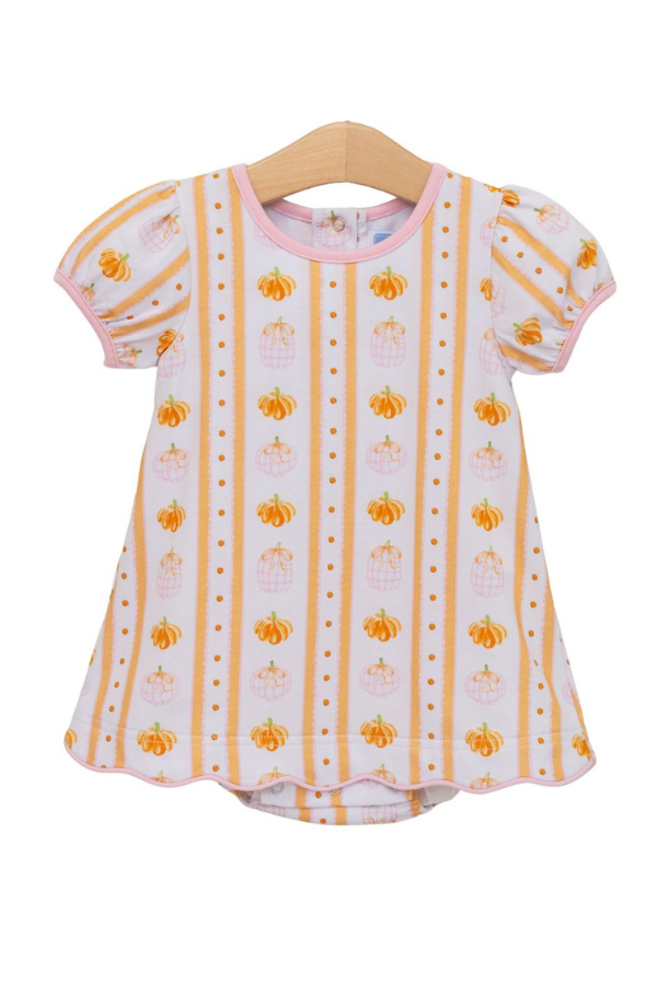 TROTTER STREET Pumpkin Patch Scalloped Bubble