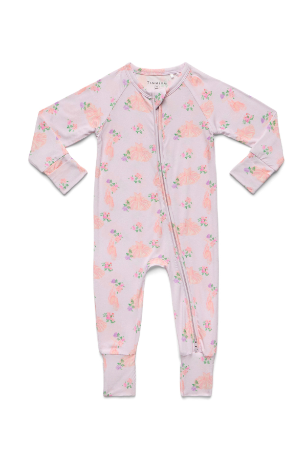 IN MY JAMMERS Ballerina Zipper Romper
