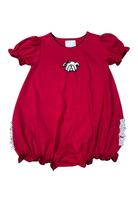 whimsy bay Red Bulldog Ruffle Bubble