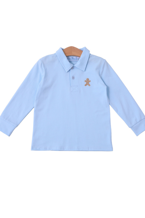 Gingerbread Embroidery Polo
