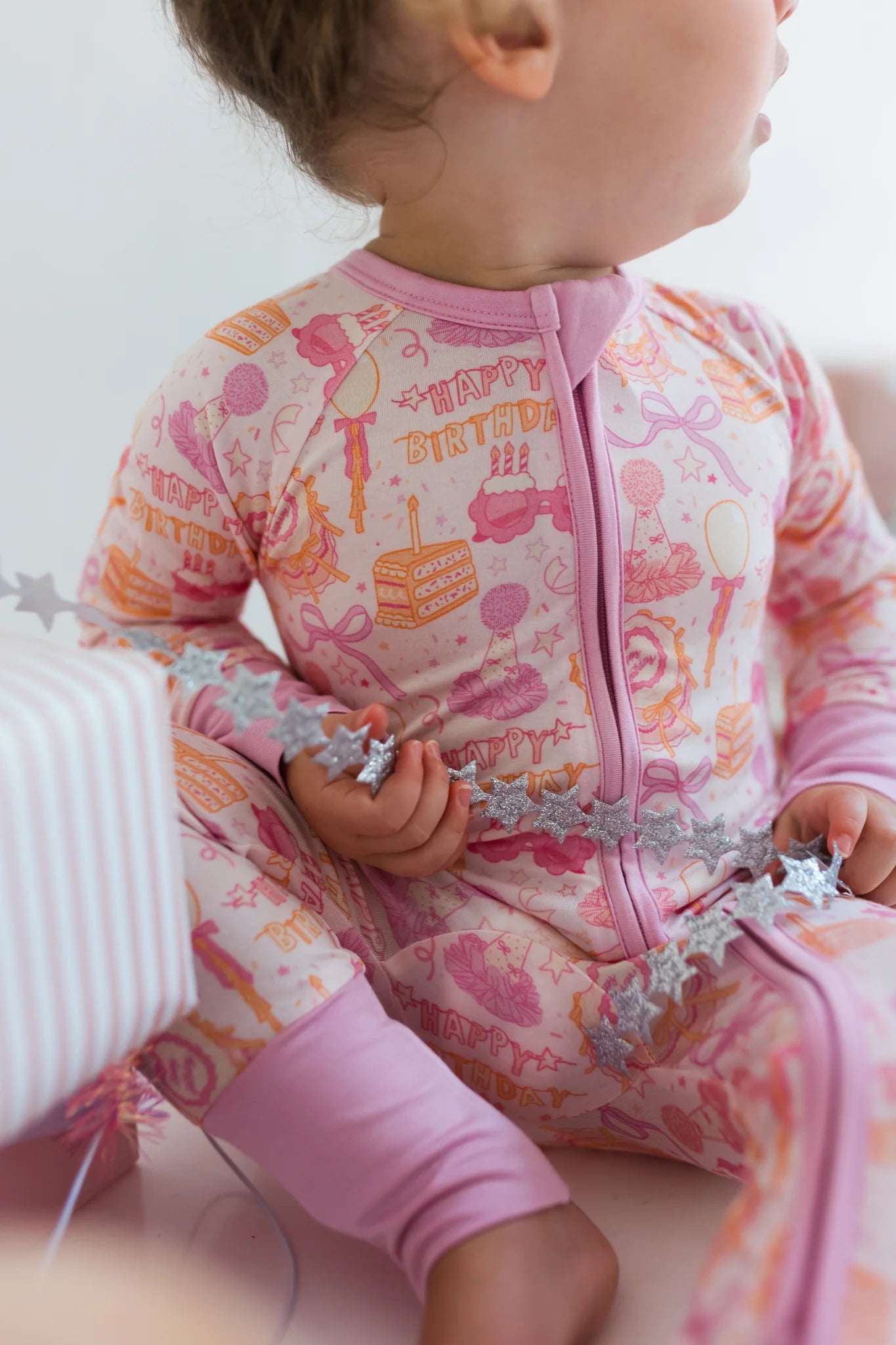 In My Jammers Birthday Girl Zipper Romper
