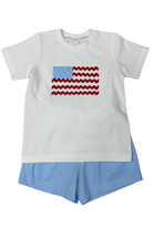 whimsy bay Ric Rac & Stars Short Set