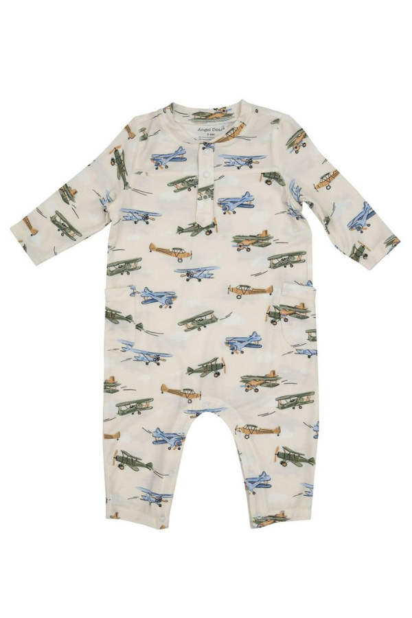 Vintage Airplane Romper