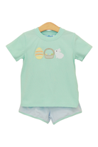 trotter street Bunnies & Baskets Short Set