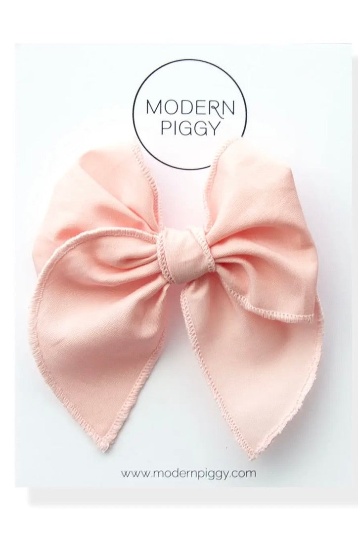 Petite Party Bow Alligator Clip | Candy pink