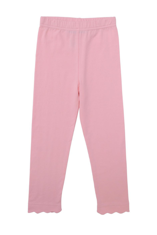 TROTTER STREET Scalloped Leggings | Light Pink