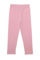 TROTTER STREET Scalloped Leggings | Light Pink