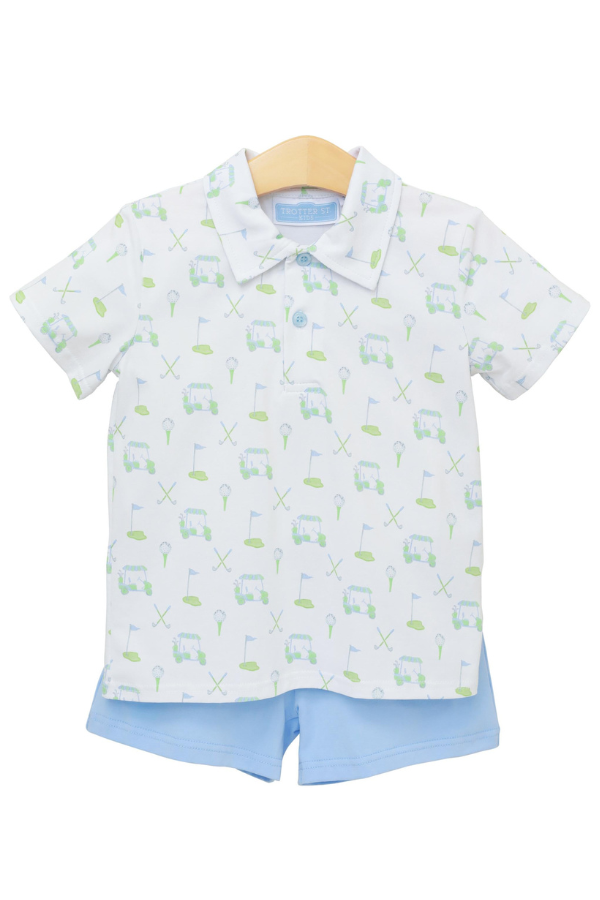trotter street Caddy Club Polo Short Set