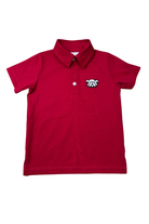 whimsy bay Red Bulldog Polo Shirt