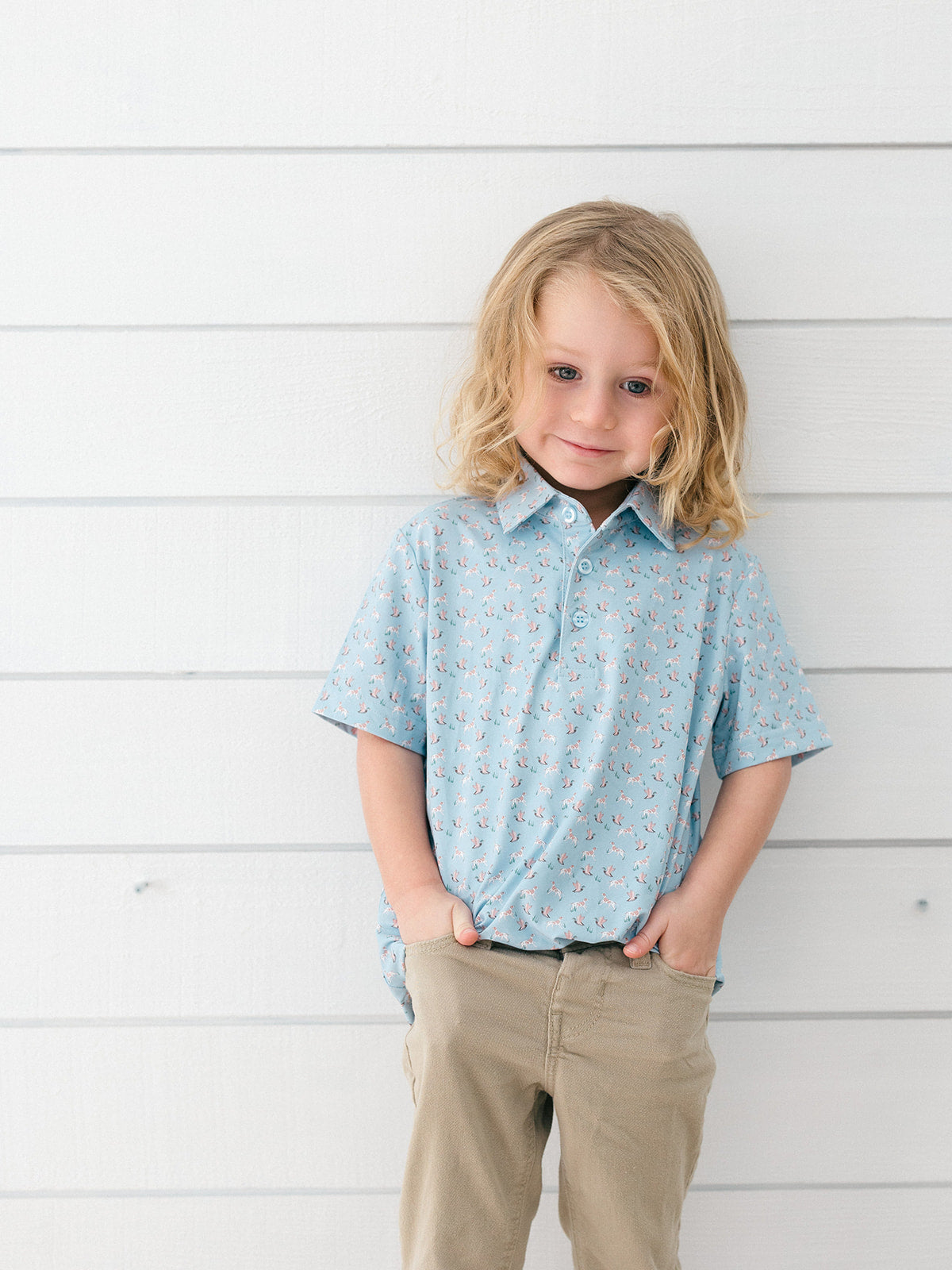 Poppy Kids Co Bird Dog Boys' Polo