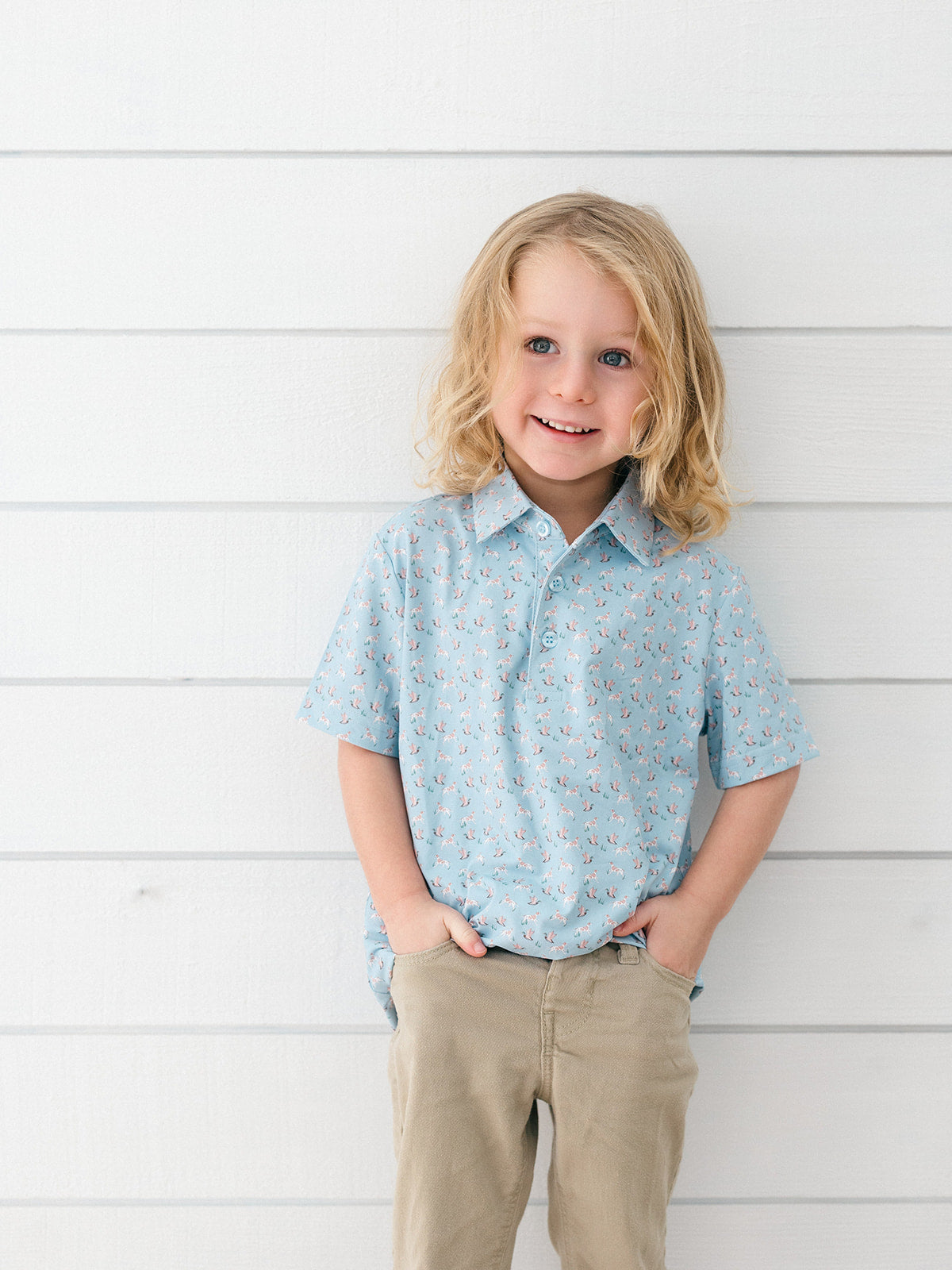 Poppy Kids Co Bird Dog Boys' Polo