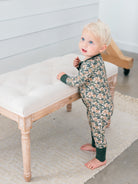 poppy kids Camo Duck Zipper Romper