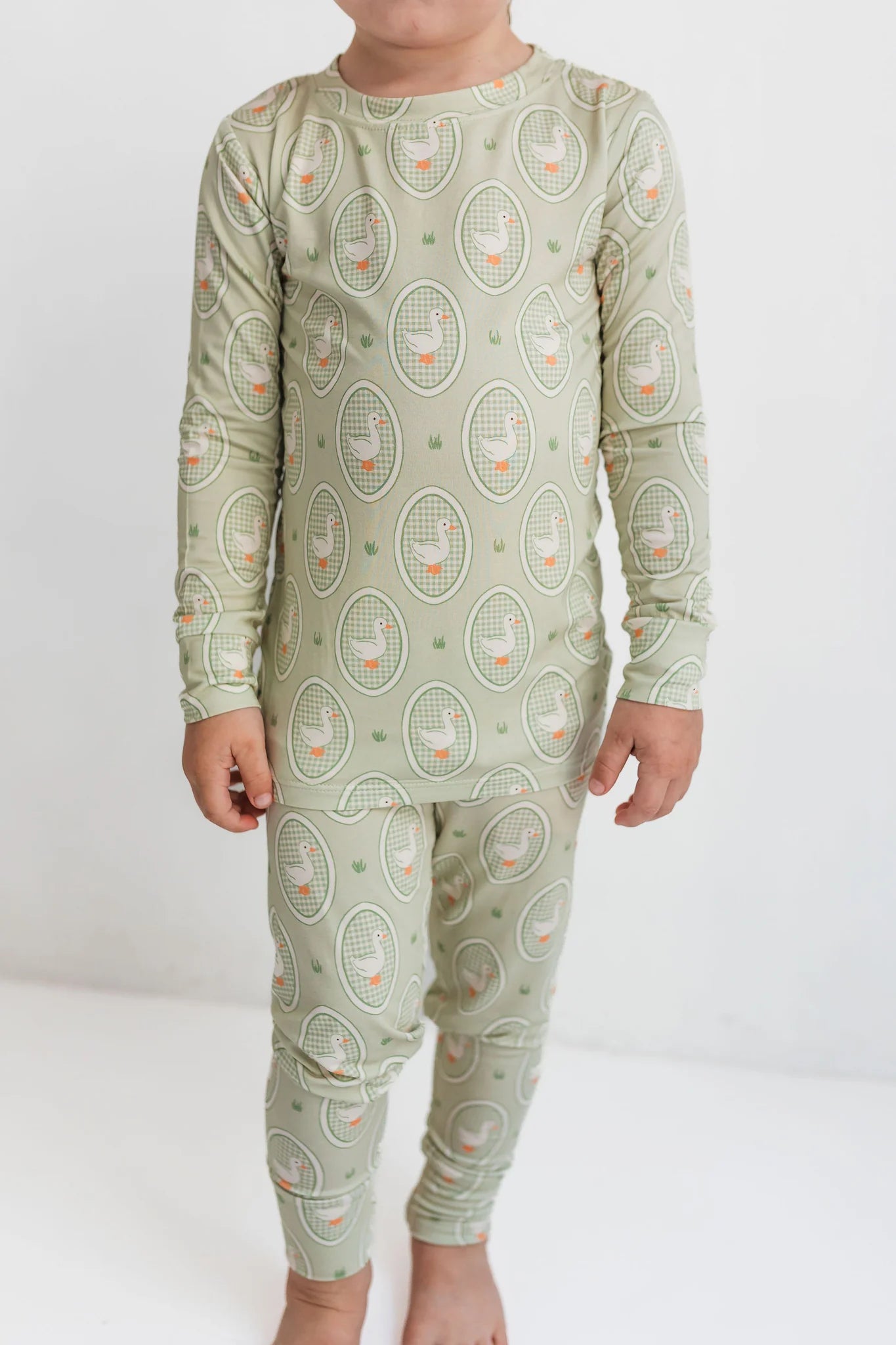 in my jammers Green Little Goose Two Piece Set