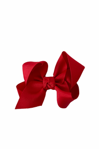 Large Bow Alligator Clip | Red