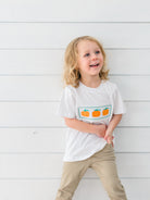poppy kids Smocked Pumpkin T-Shirt