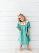 Poppy Kids Green Pumpkin Dress