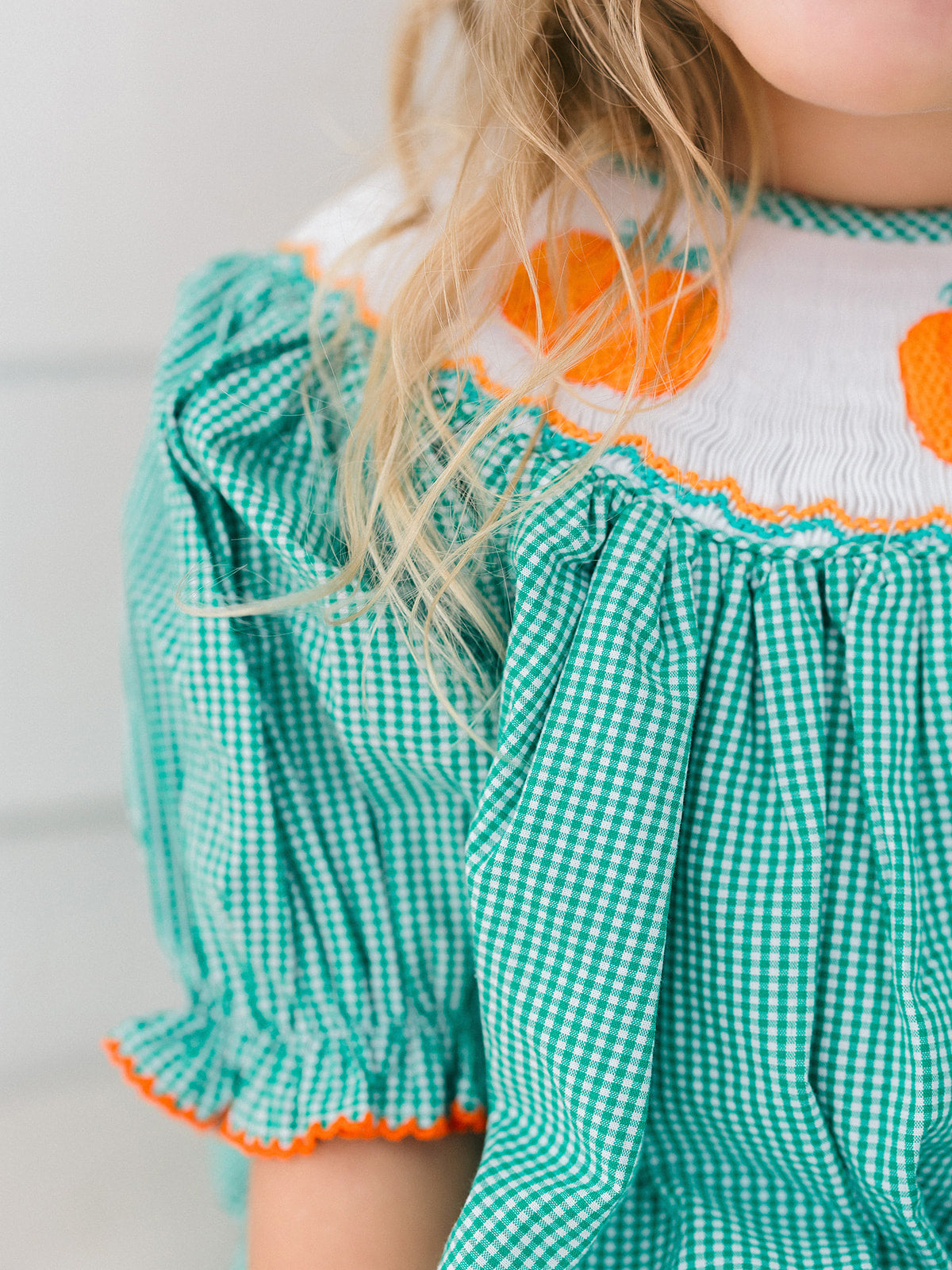 Poppy Kids Green Pumpkin Dress