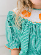 Poppy Kids Green Pumpkin Dress