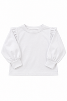 honesty White Puff Sleeve Top
