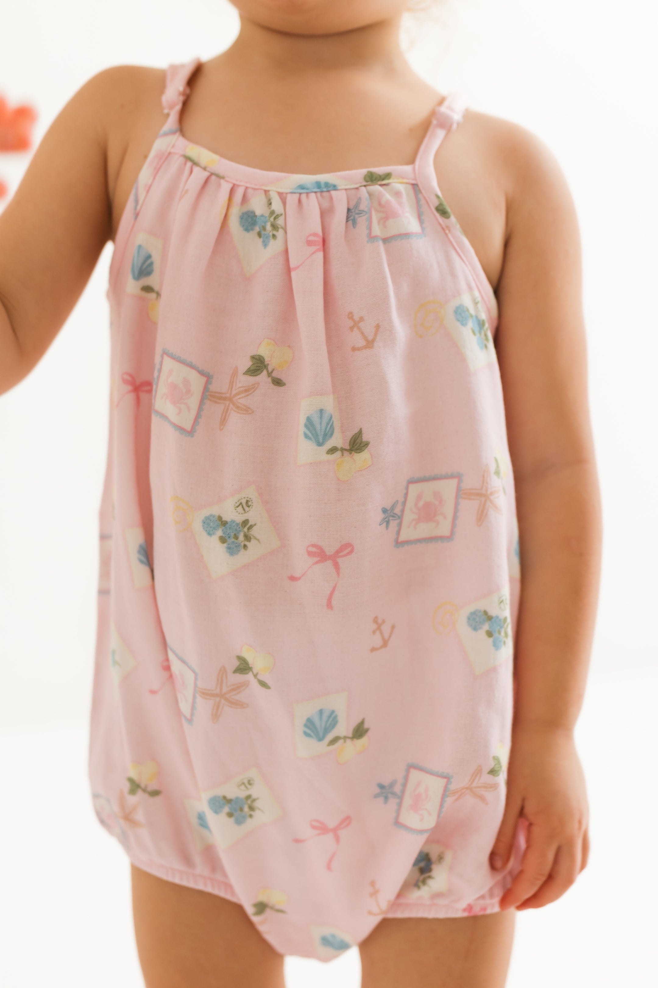 In My Jammers Little Coastal Notes Romper