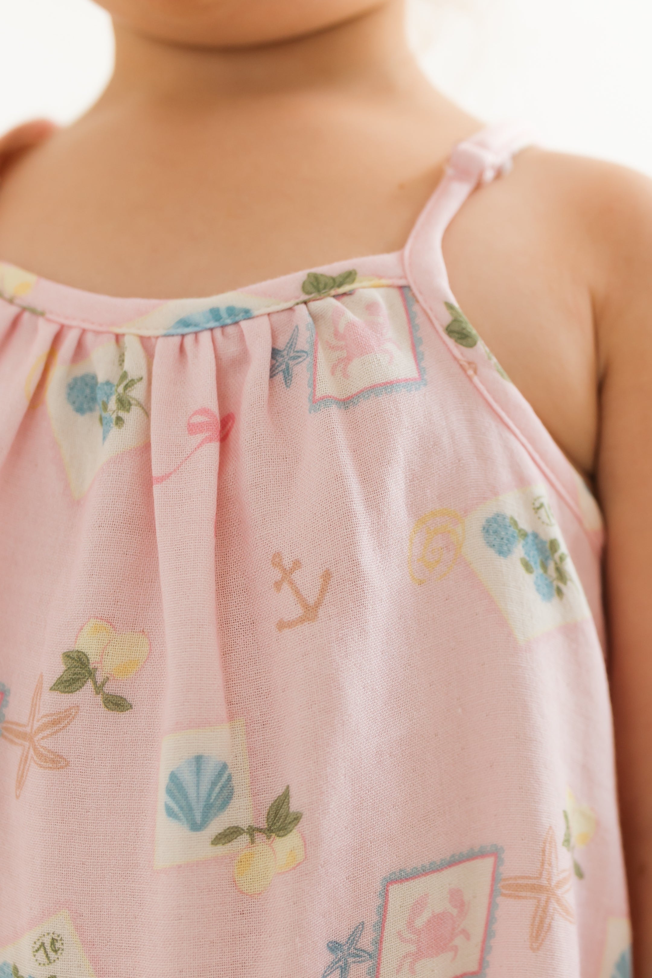 In My Jammers Little Coastal Notes Romper