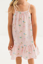 In My Jammers Little Coastal Notes Twirl Dress