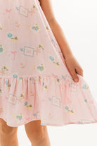 In My Jammers Little Coastal Notes Twirl Dress
