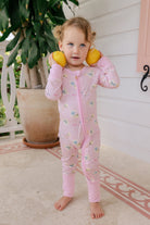 In My Jammers Little Coastal Notes Zipper Romper 
