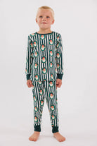 In My Jammers Green Santa Claus Lane Two Piece Set