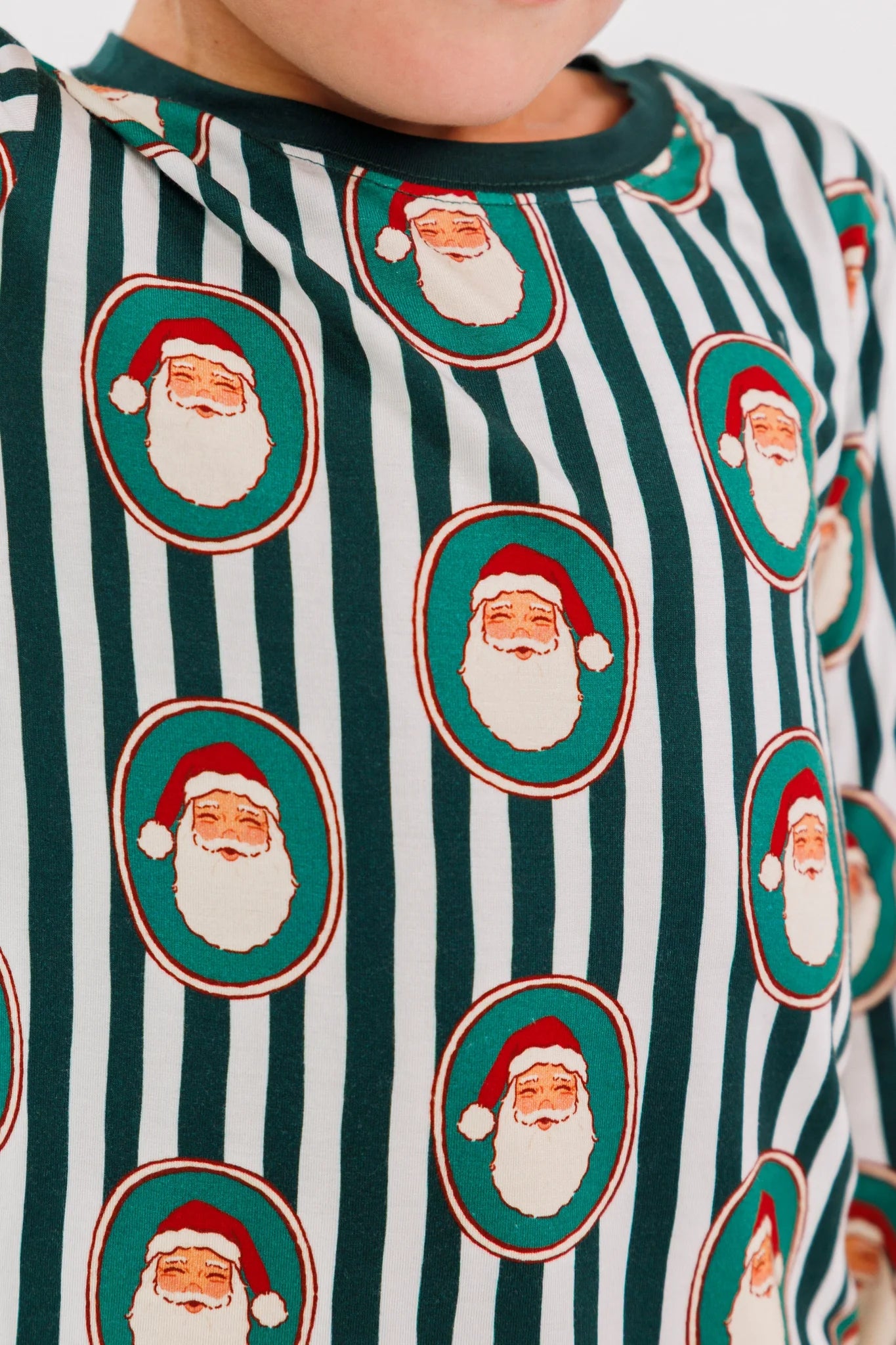 In My Jammers Green Santa Claus Lane Two Piece Set