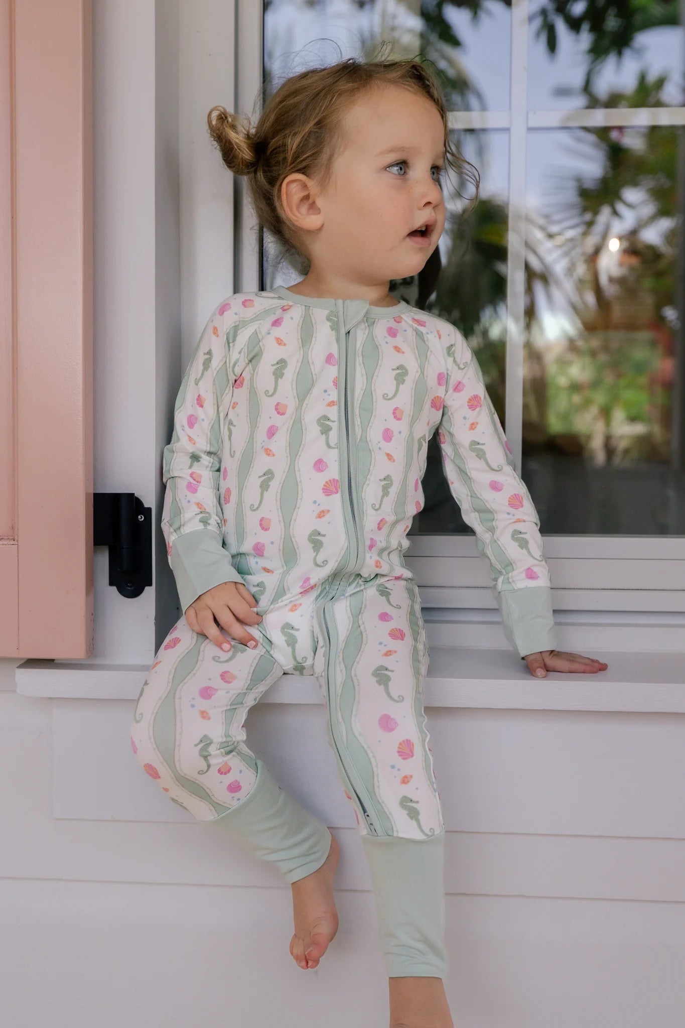 In My Jammers  Shoreline Dreams Zipper Romper