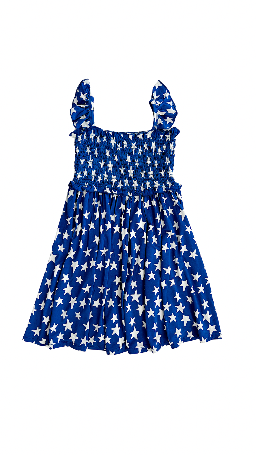 in my jammers Navy Stars Smocked Twirl Dress