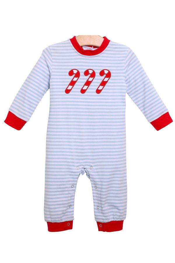 trotter street Candy Cane Romper