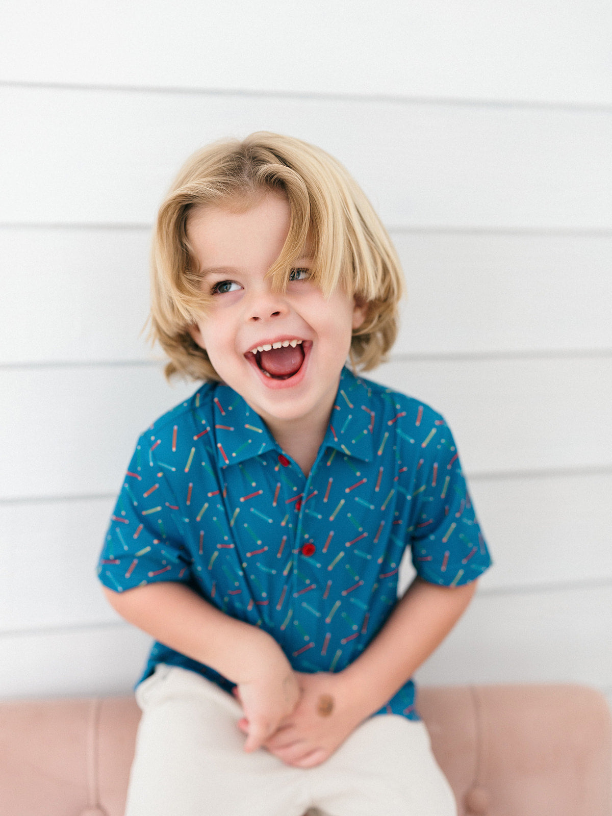 Poppy Kids Write On Boys' Polo