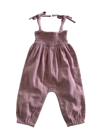 Smocked Jumpsuit | Lavender