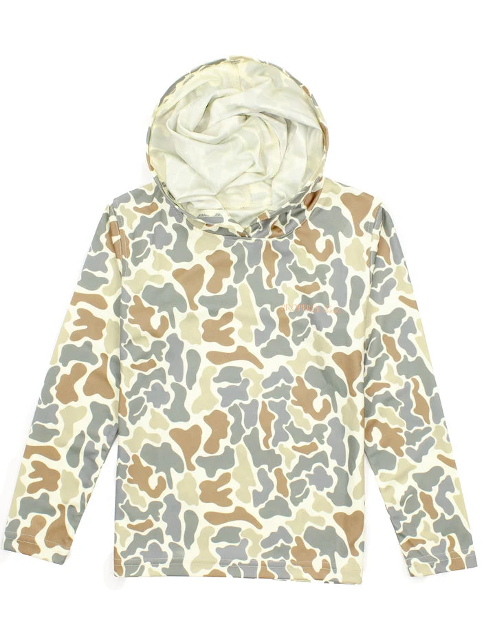 Properly Tied 	Boys Sportsman Performance Hoodie Field Camo