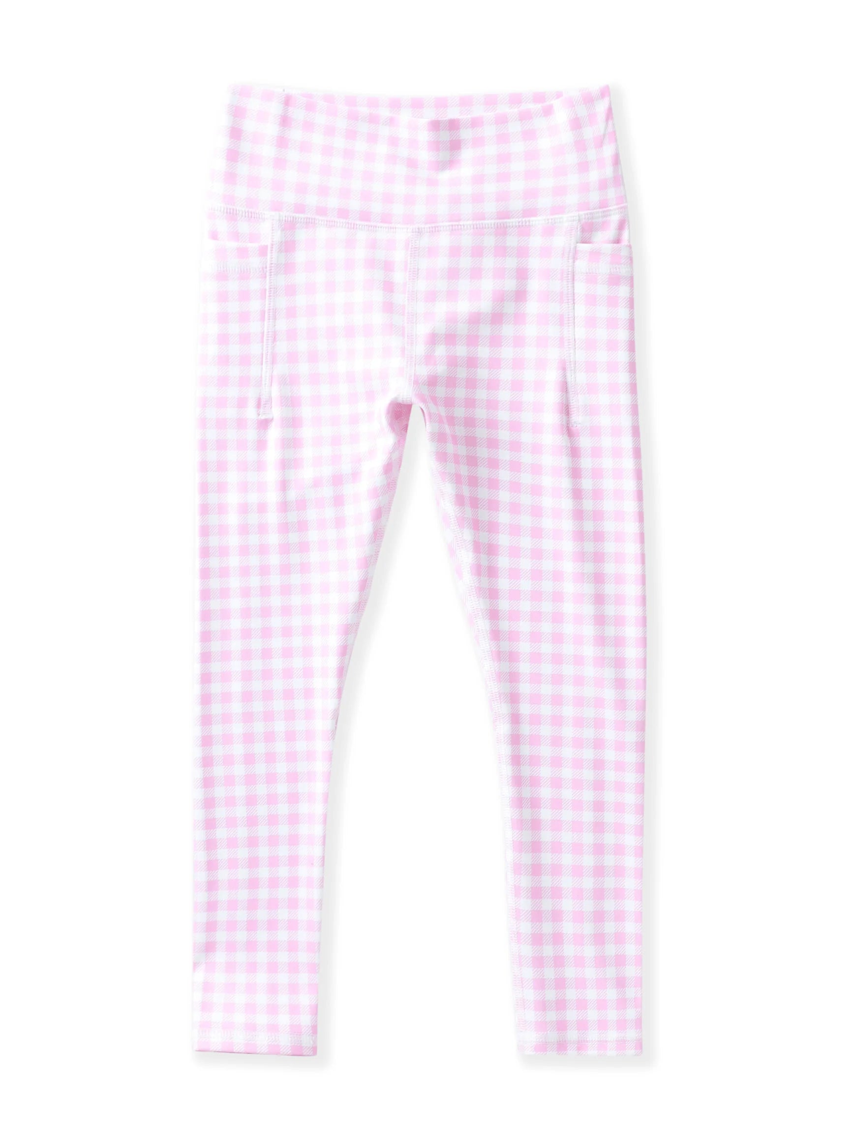 swoon Pink Gingham Active Leggings