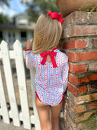 James and Lottie Leighton One Piece Rash Guard Swimsuit