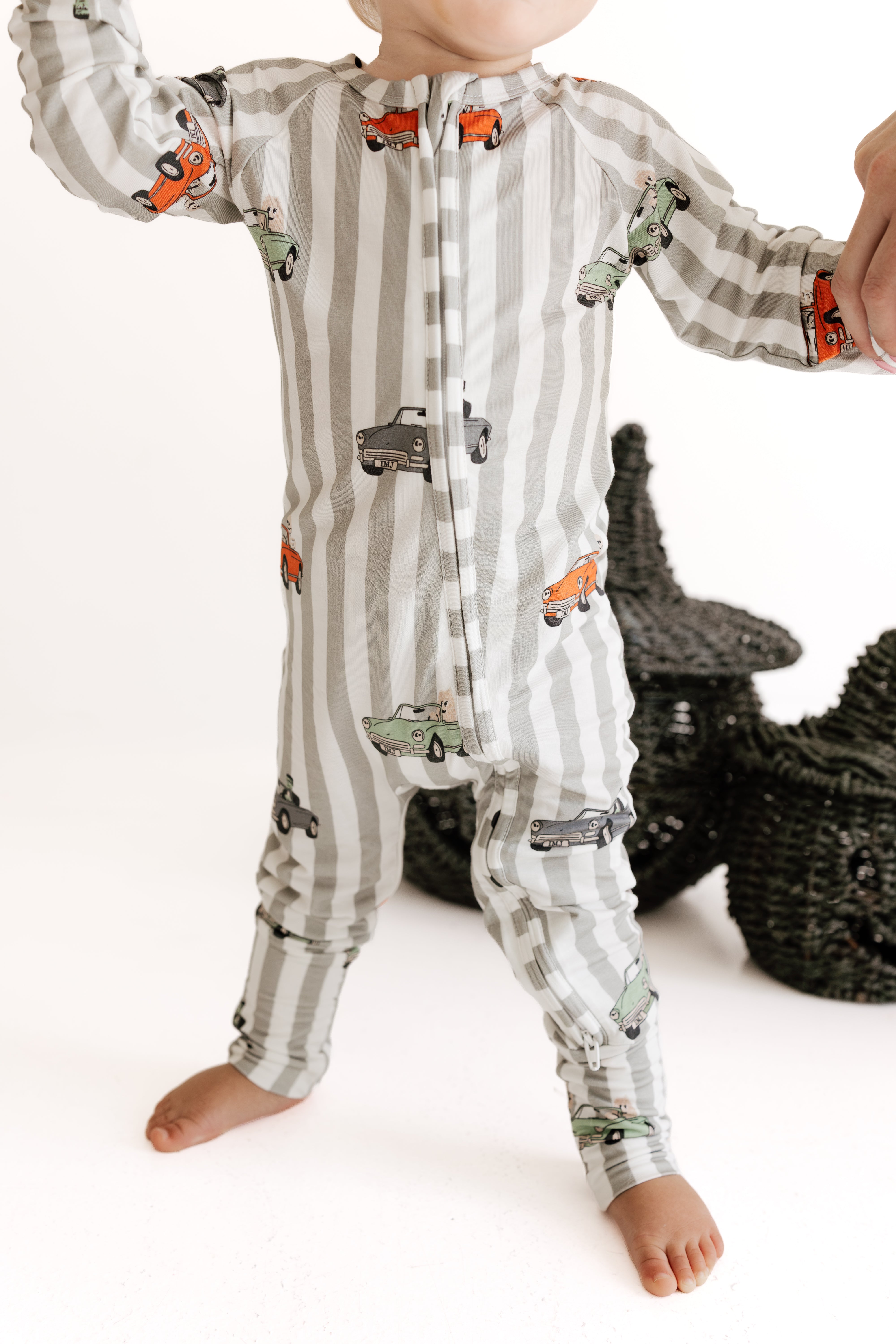 In My Jammers Spooky Little Riders Zipper Romper