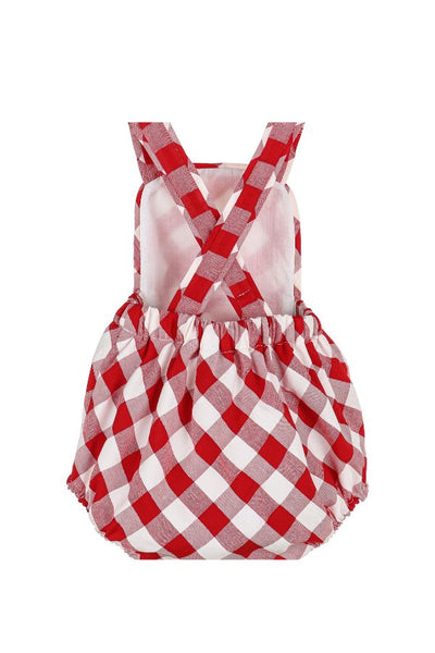 Red Gingham Boy Sunsuit