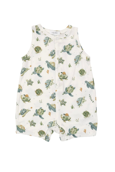 ANGEL DEAR SEA TURTLES SHORTIE ROMPER