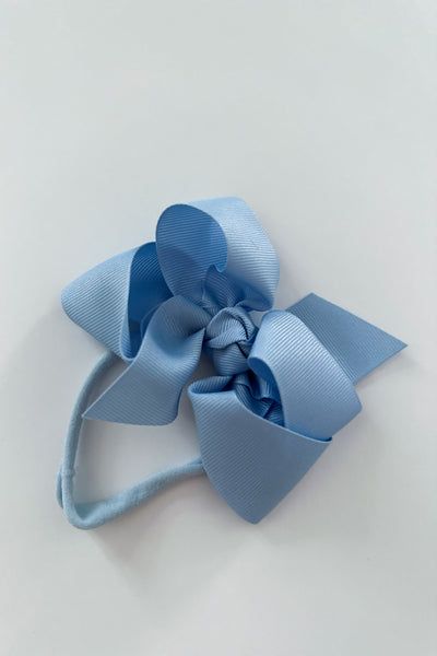 Large Bow Headband | Millenium Blue