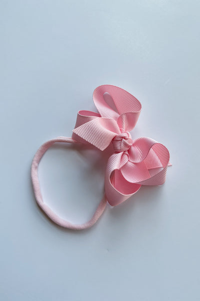 Medium Bow Headband | Light Pink