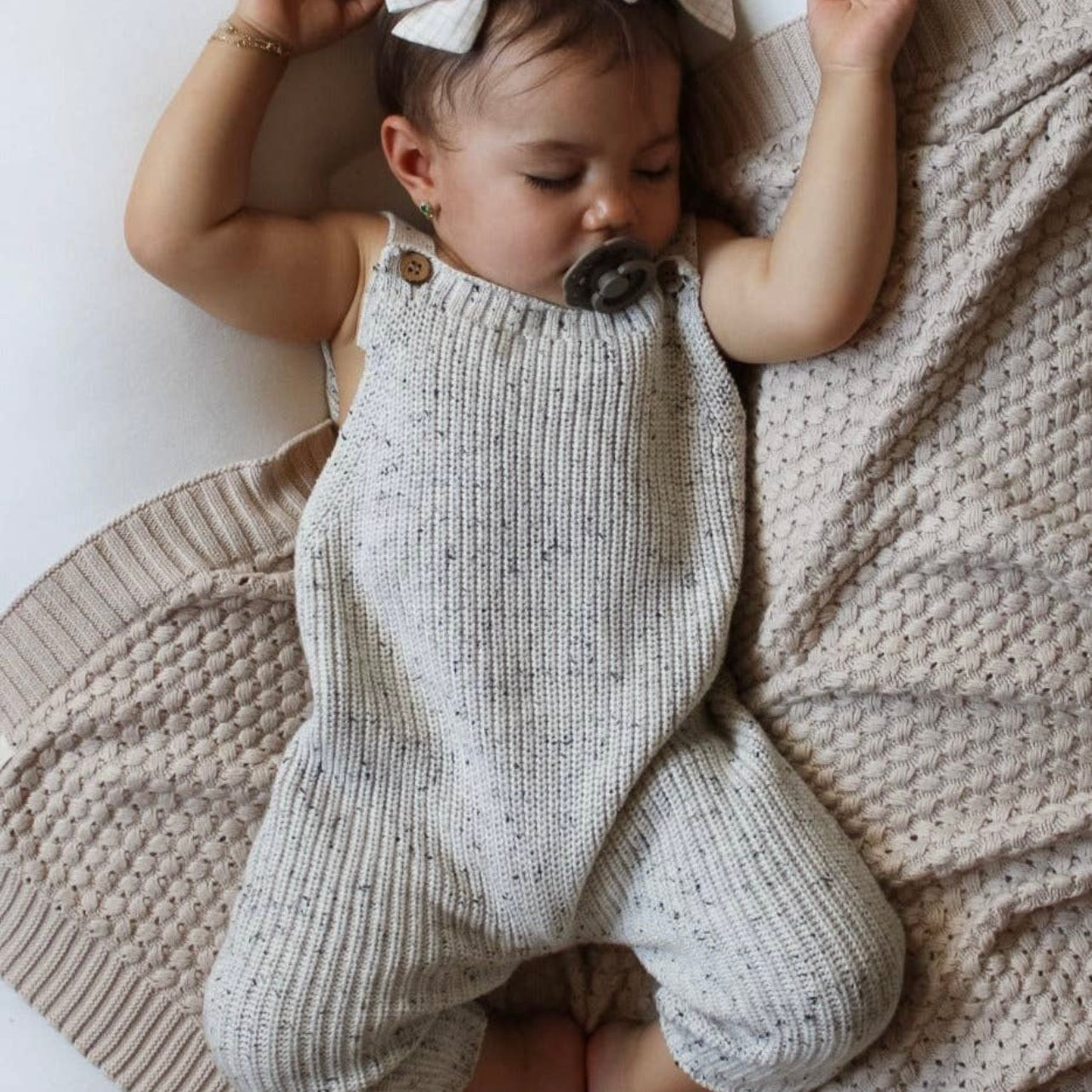 luna & luca chunky knit overall